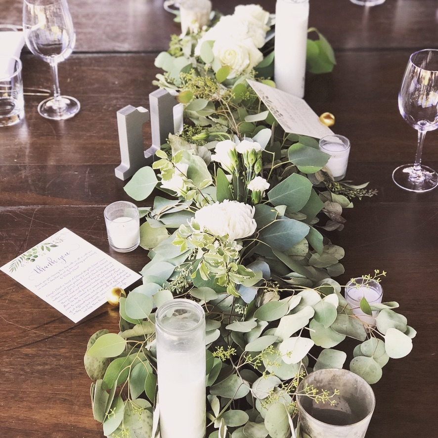 Eucalyptus table runner