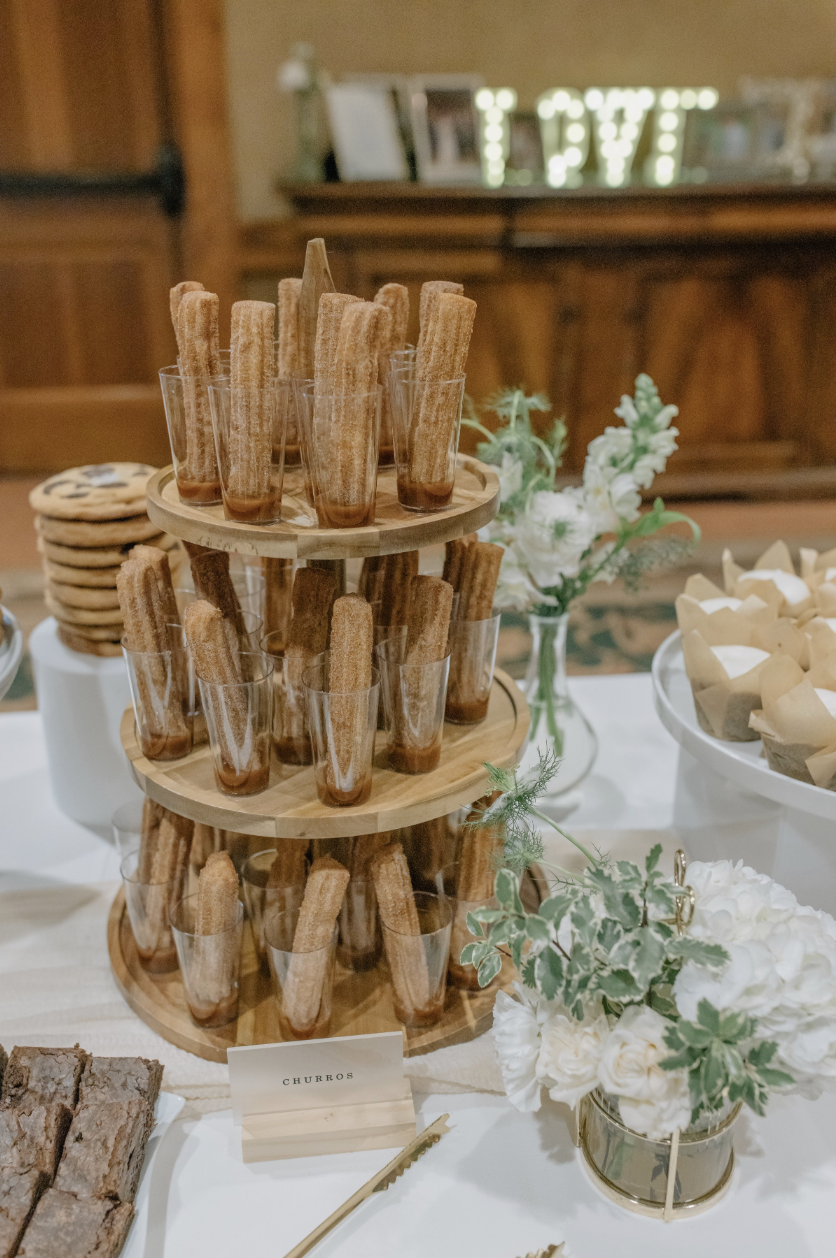 Churros dessert display